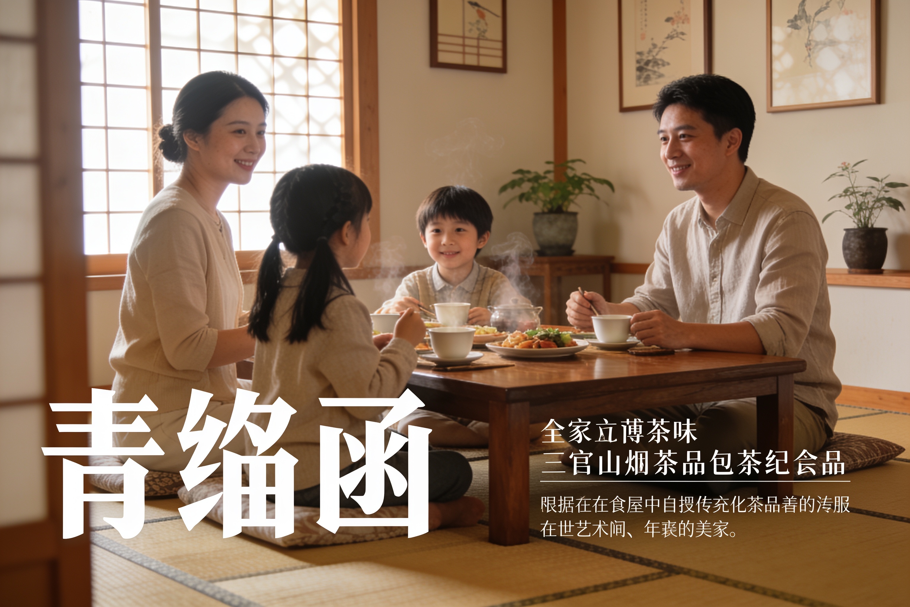 日式传统和室内景，展现家庭剧温馨氛围